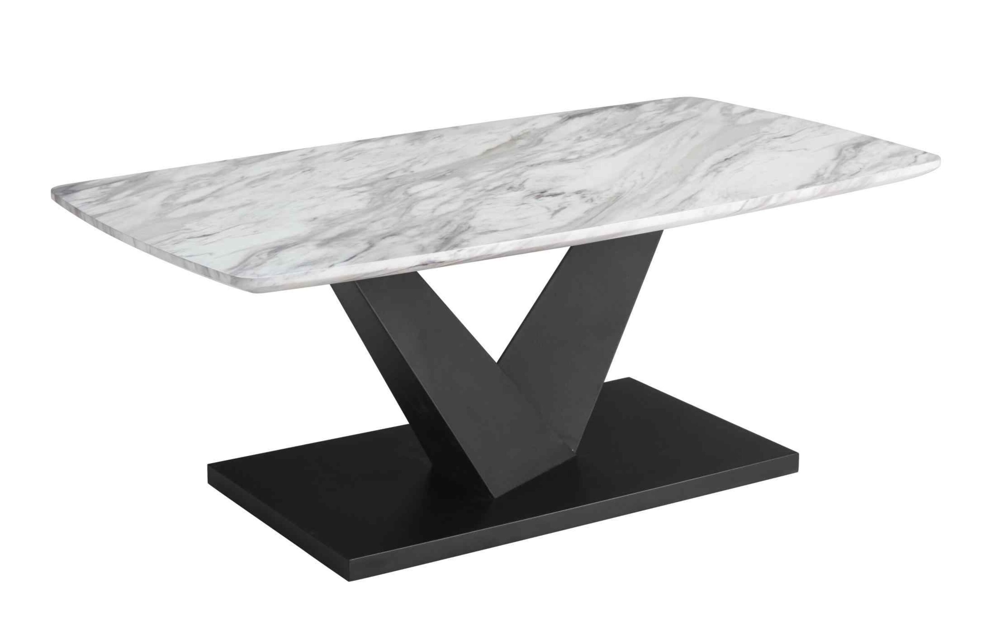 Black marble deals effect coffee table