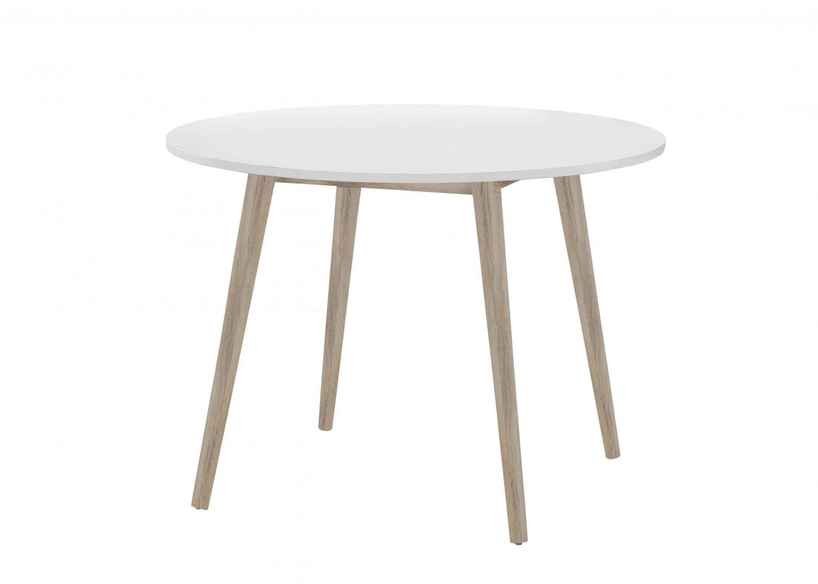 Rubberwood round deals dining table