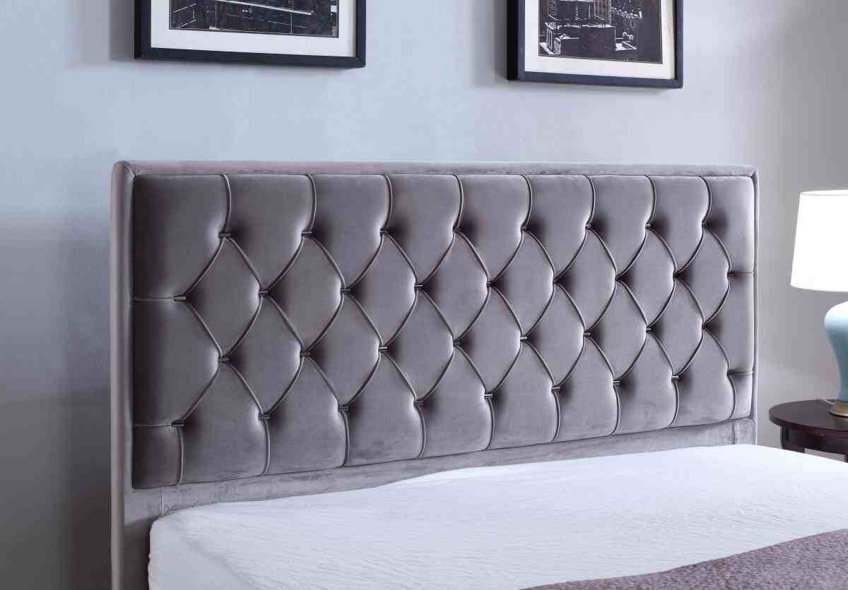 Dark grey headboard deals king