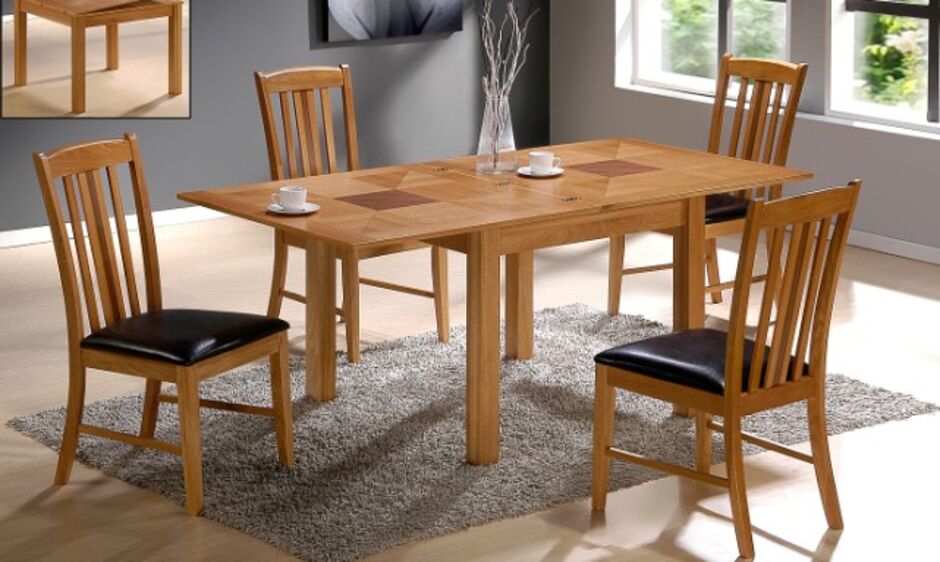 Solid wood dining online table set