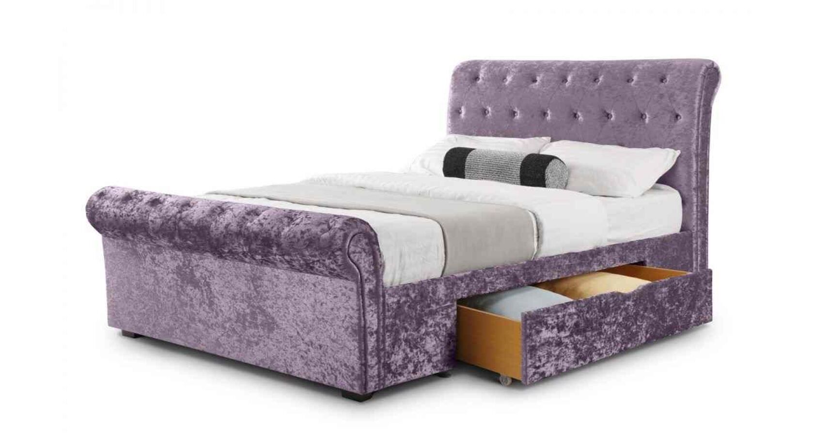 Lilac storage store platform bed