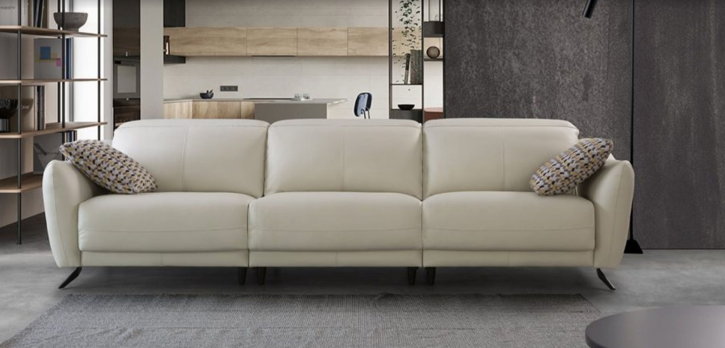 Buy Italian Leather Alice Infinity Sofa 