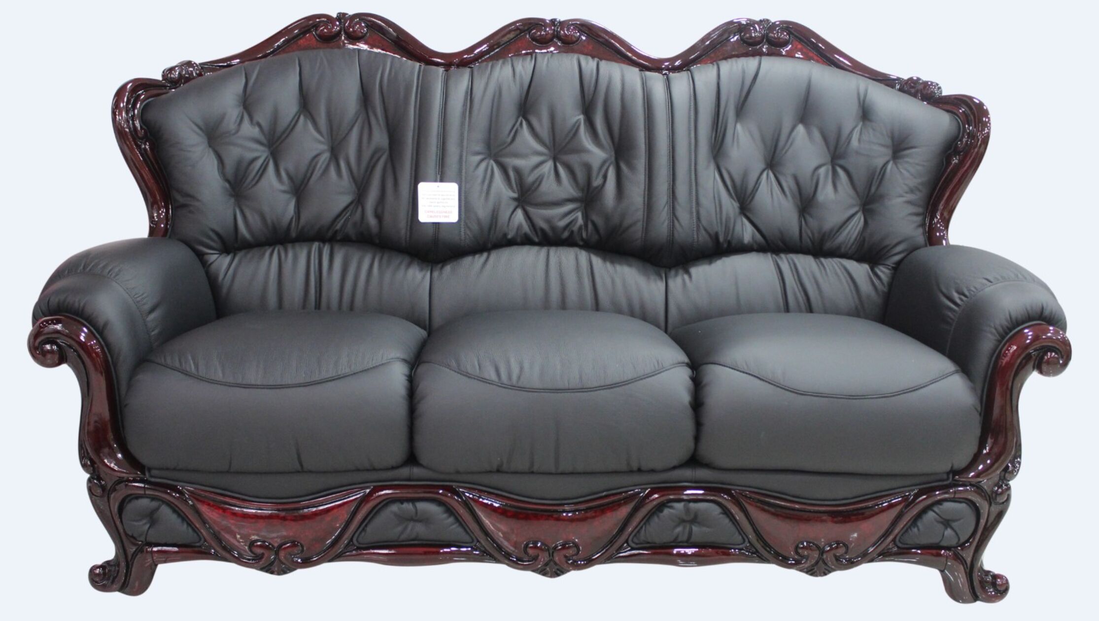 dante red leather sofa