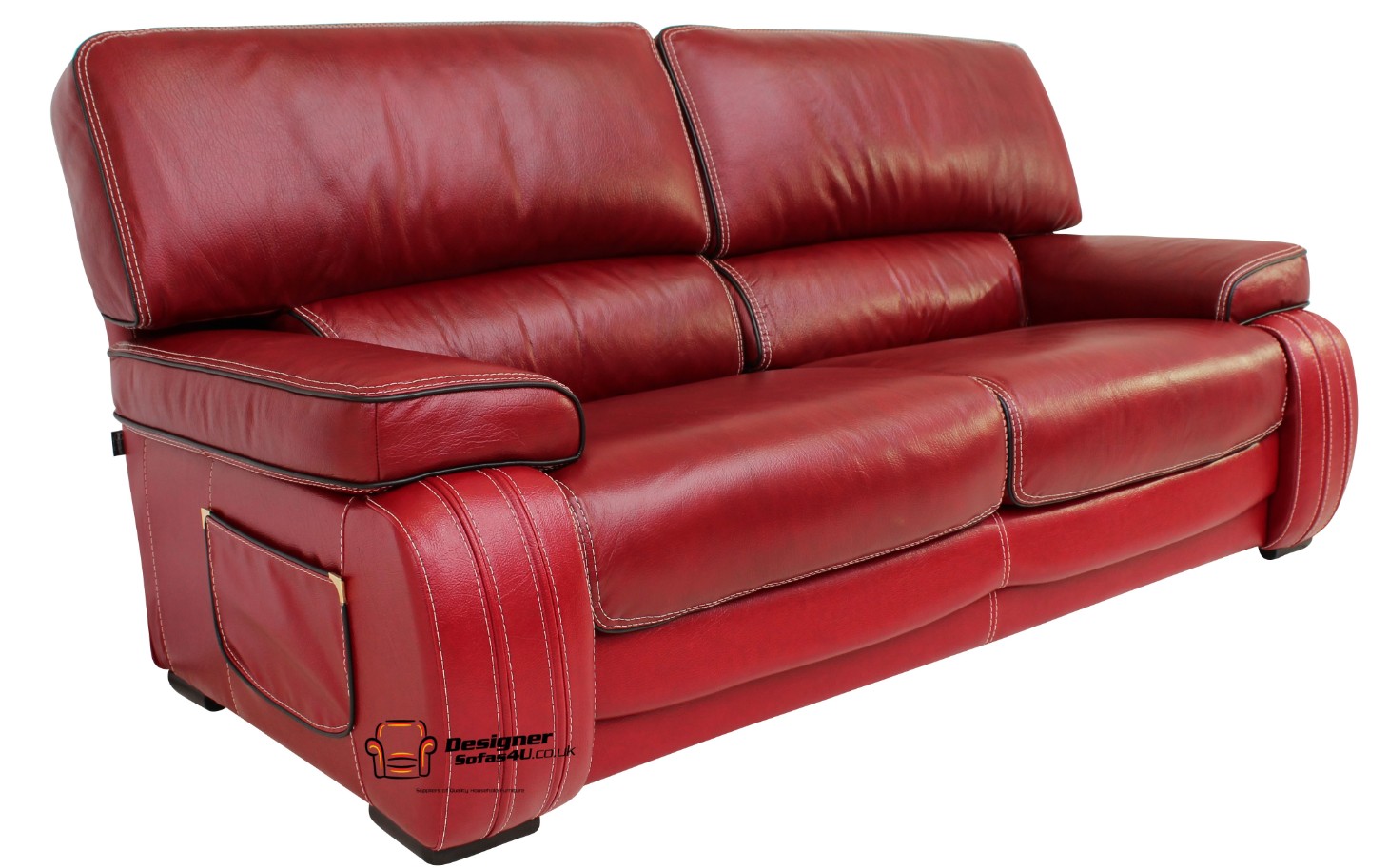 florence 3 seater italian leather sofa bed