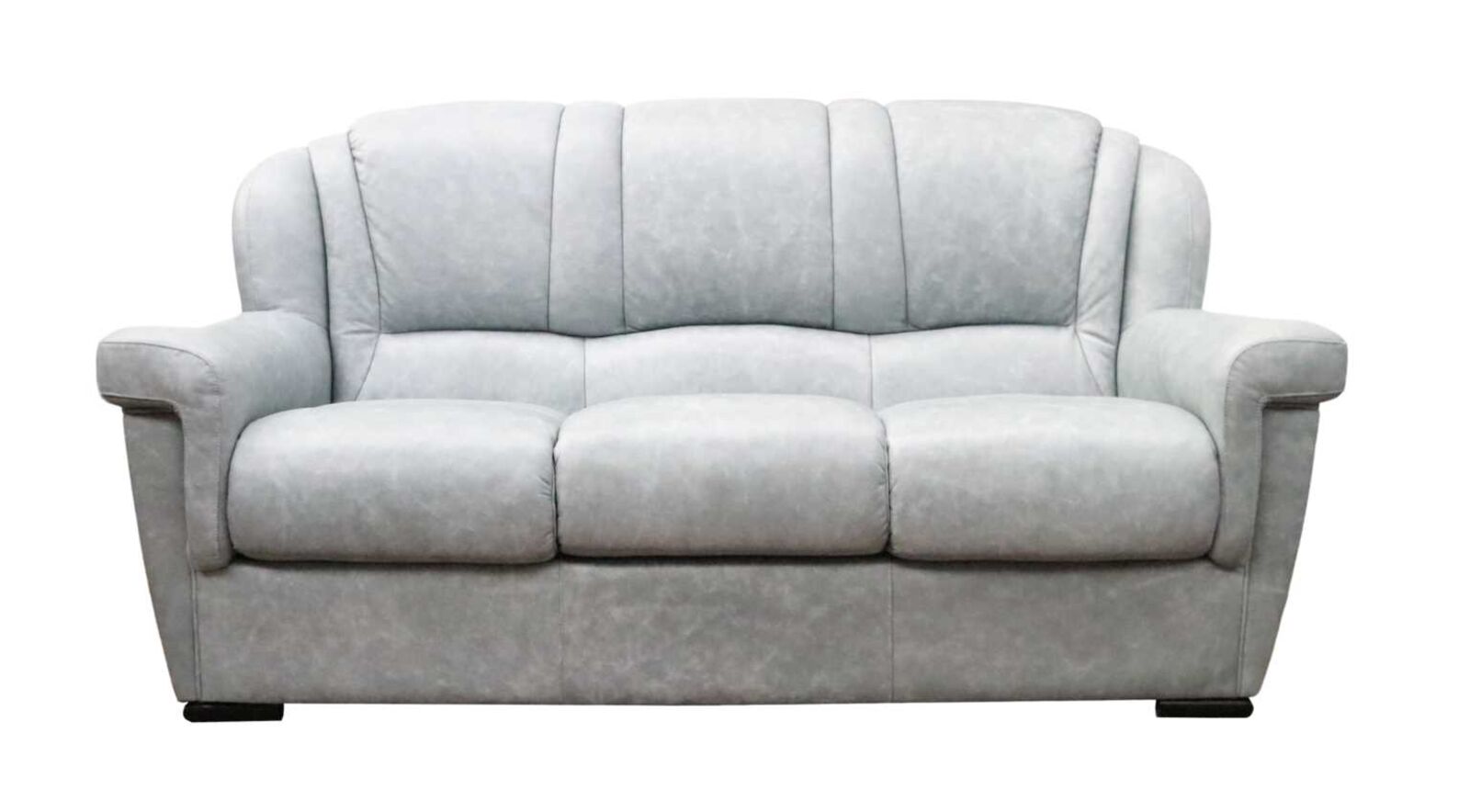 Product photograph of Lazio 3 Seater Sofa Genuine Italian Leather Aqua Blue from Designer Sofas 4U