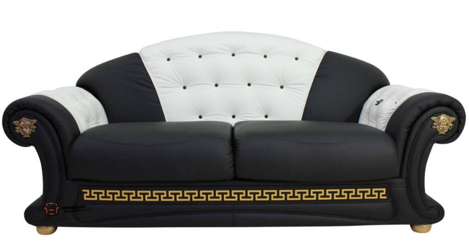 versace white leather sofa