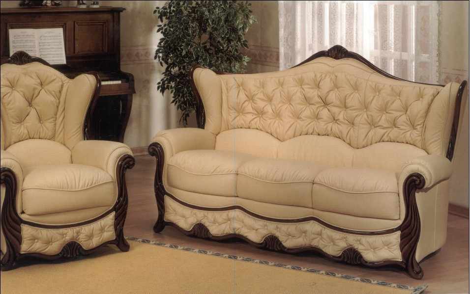 christina two tone leather sofa set