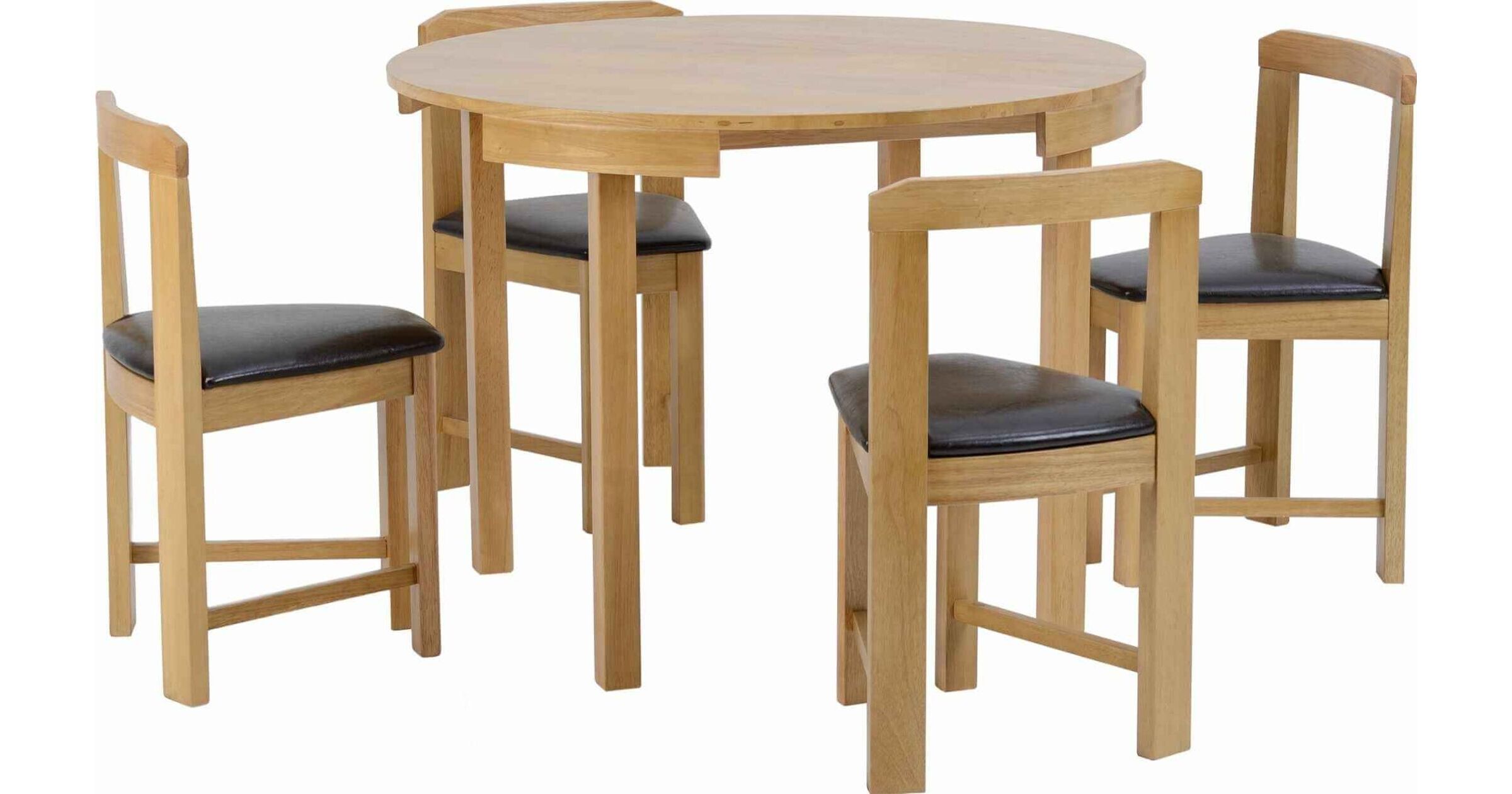 Black stowaway table store and chairs