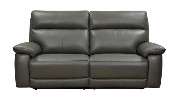 Dallas 2 Seater Reclining Black Leather Sofa