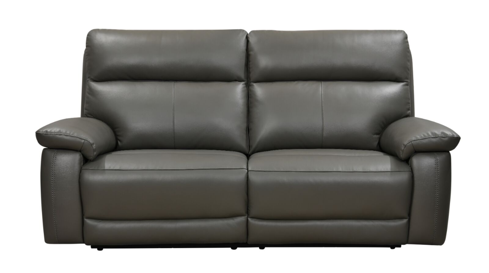 Product photograph of Dallas 3 Seater Electric Reclining Sofa Grey Leather from Designer Sofas 4U