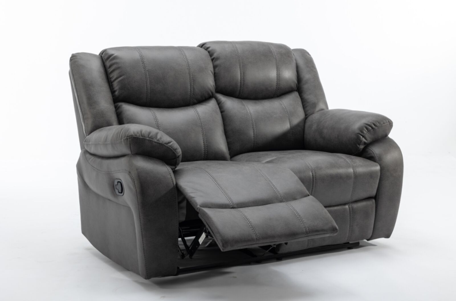 Product photograph of Monte 2 Seater Reclining Cinema Sofa Grey Fabric from Designer Sofas 4U