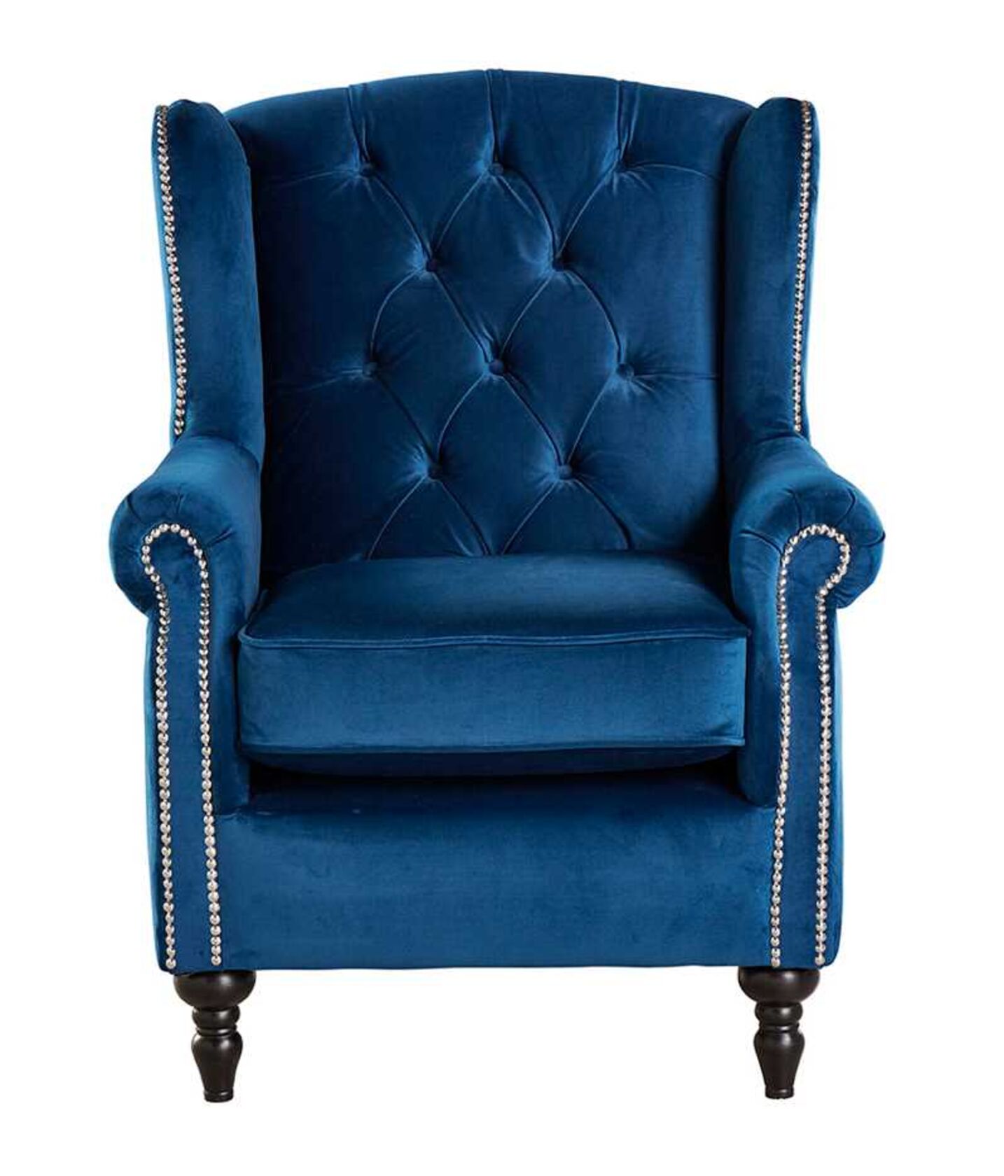 Wingback cheap chair navy